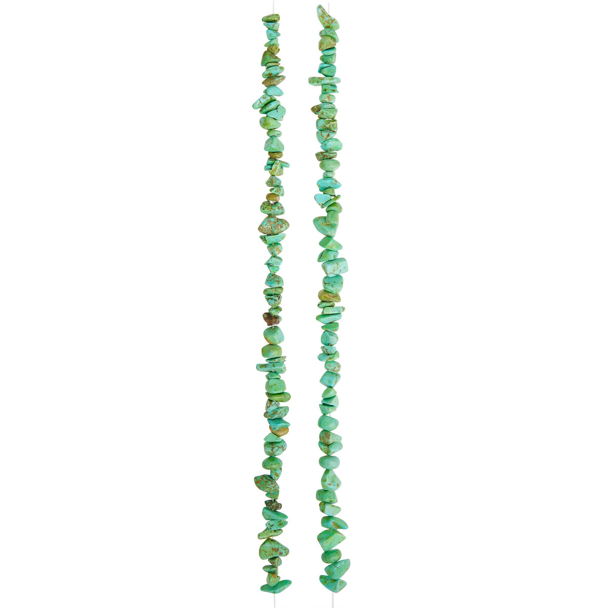 Turquoise Dyed Howlite Chips by Bead Landing™